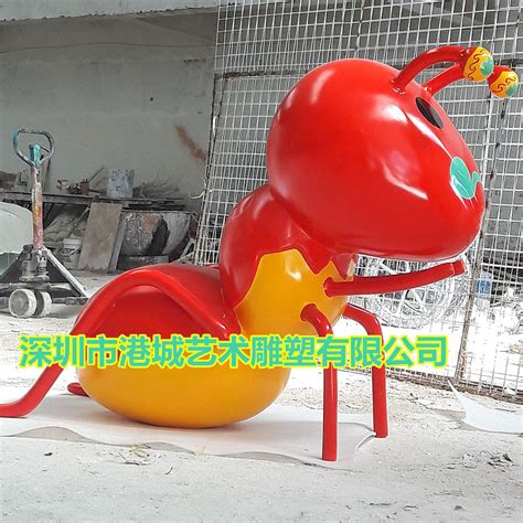 蚂蚁雕像具有协作能力团队精神 玻璃钢彩绘昆虫雕塑厂_港城雕塑厂家-站酷ZCOOL