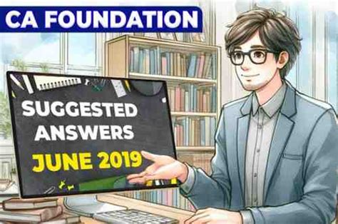 CA Foundation : June 2019 Question Paper & Suggested Answers