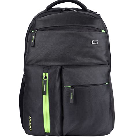 Gear Journey 29L Laptop Backpack with Rain Cover (Black-Green) – Gear ...