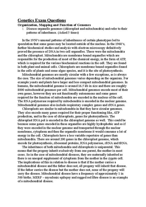 Image result for USMLE Genetics Questions