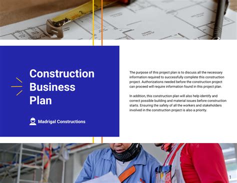 Construction Business Plan Template 的图像结果