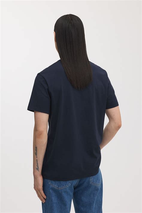 Dark Navy T-Shirt | Premium Heavyweight Cotton Crewneck | Asket