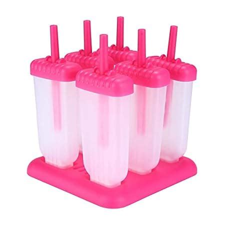 Buy KARP Set of 6 Plastic Reusable Ice Pop Makers, Homemade Popsicle ...