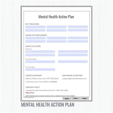 Mental Health Action Plan - ADSN