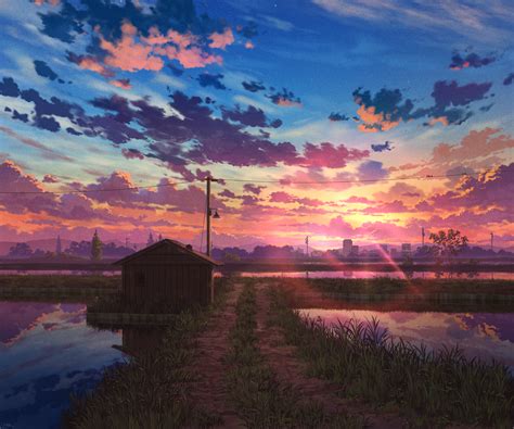 Anime Sunset HD Cool Art Wallpaper, HD Anime 4K Wallpapers, Images and ...
