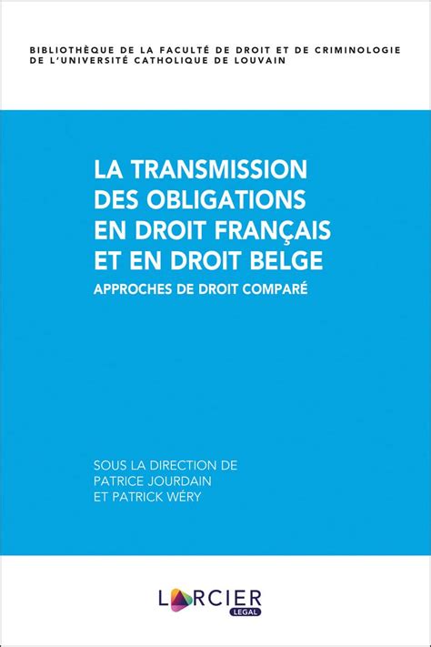 Amazon.in: Buy La transmission des obligations en droit français et en ...