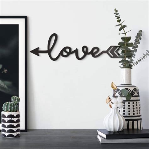 Acrylic Letters Love Arrow | wall-art.com