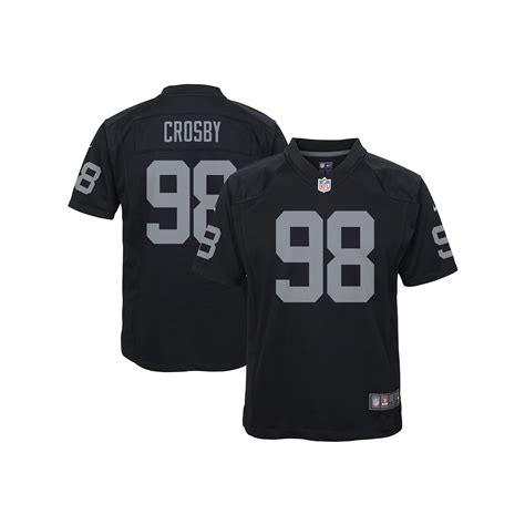 Youth Nike Maxx Crosby Black Las Vegas Raiders Game Jersey | Raider game, Hunter renfrow, Jersey