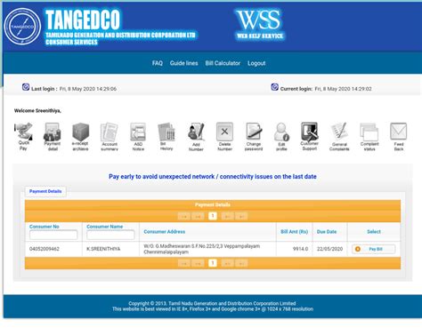 Tamil Nadu Electricity Board [TNEB] — to change temporary eb line bill ...