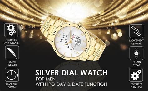 REDUX Stainless Steel Rws0271S Analogue Silver Dial Day & Date ...