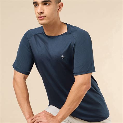 Buy Men's Navy All Day Sports Training T-shirt Online in India | Cult Store