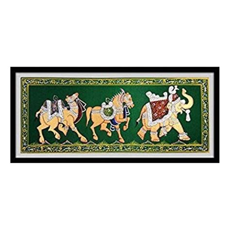 India Meets India Camel, Horse & Elephant Trio Indian Miniature ...