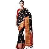 Buy MIMOSA Women's Kanchipuram Tussar Silk Saree With Unstitched Blouse ...