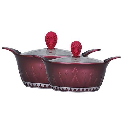 Buy Wonderchef Taj Set with Lid, 2-Piece, Maroon Online at Low Prices ...