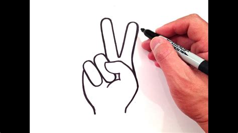 How to Draw a Peace Sign - YouTube