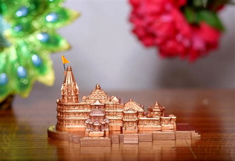 Buy Avyanga Ram Mandir Ayodhya Model Design Ideal for Home Temple, Home ...