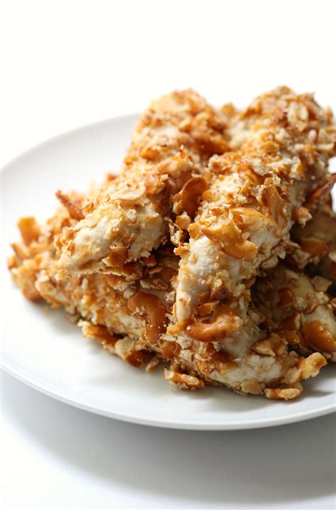 Honey Mustard Pretzel Crusted Chicken