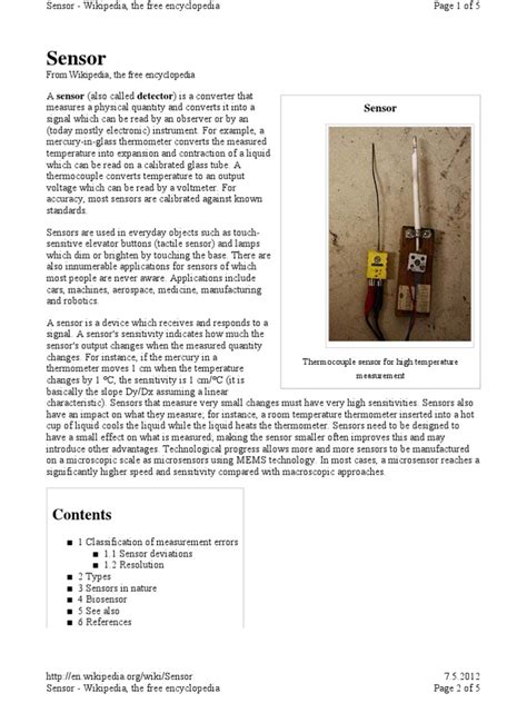 Image result for Function of Sensor