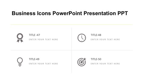 Business Icons PowerPoint Presentation PPT : 100% Editable PPTx