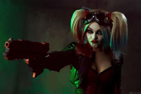 Download Harley Quinn Injustice 2 Woman Cosplay 4k Ultra HD Wallpaper ...