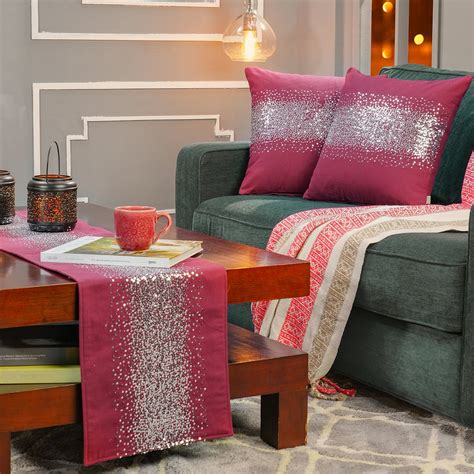 Buy Dazzle Erdem Embroidery Night Wine 3PC Table Set With Box Packaging ...