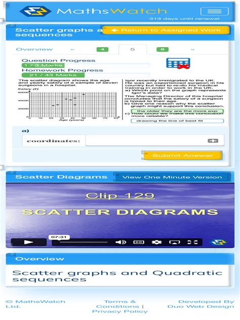 Image result for MathsWatch Answers Sheet