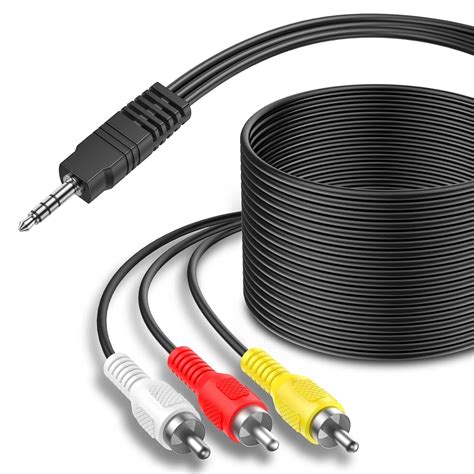 Onvian 3.5mm to 3 RCA 1/8" Male Plug to RCA Stereo Audio Video Male AUX ...