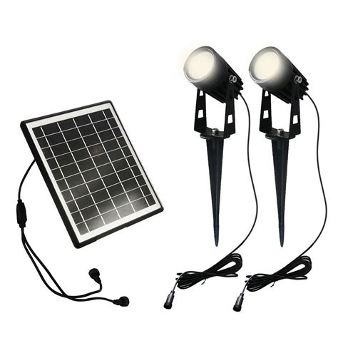 Frostfire Landscape Solar Spotlights (Set of 2) : Amazon.in: Garden ...