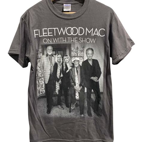 Gildan Fleetwood Mac Band Tee Unisex Size S Grey (s)