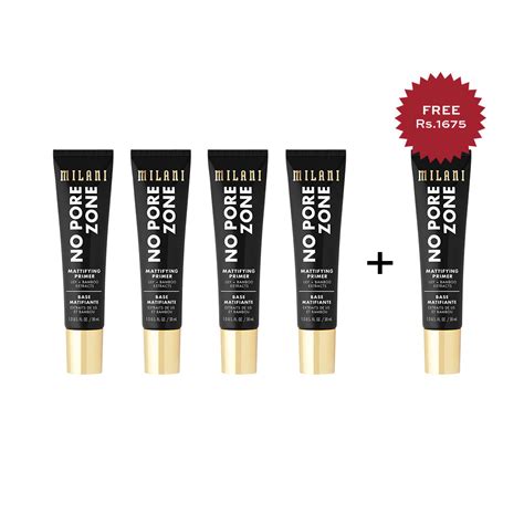 Milani No Pore Zone Mattifying Primer 4pc Set + 1 Full Size Product Wo ...