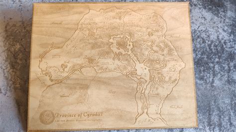 Laser Engraved Map of Cyrodiil – the Elder Scrolls IV: Oblivion ...