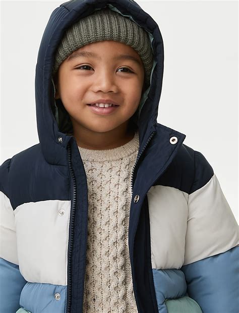 Buy Stormwear™ Padded Colour Block Coat (2-8 Yrs) at Marks & Spencer