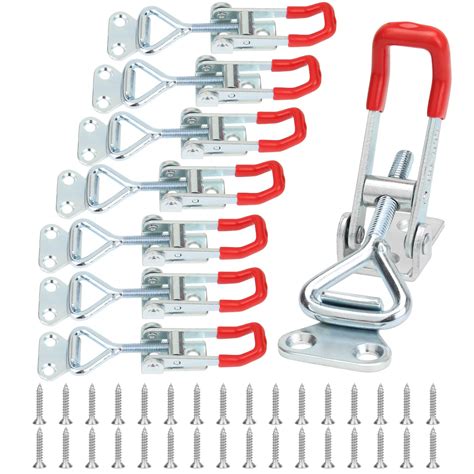 Powlankou 8 Pieces Adjustable Toggle Clamps, Heavy Duty Toggle Latch ...