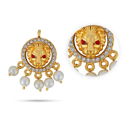 Giri - Lion Head Stone Dollar | Lion Face Pendant | Lion Dollar