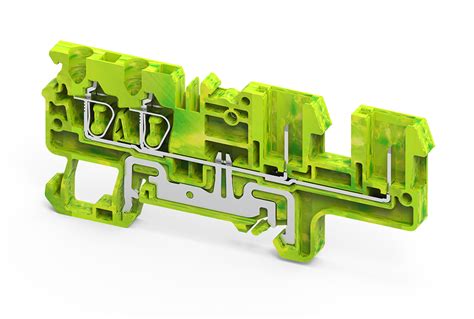 Connectwell 2.5 sq.mm Ground/Earth 4 wire Spring Clamp Terminal Blocks ...