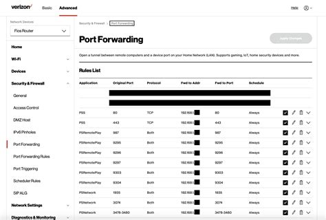 Port Forwarding Configuration (Verizon FIOS G3100 Router) : r ...