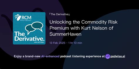 Unlocking the Commodity Risk Premium with Kurt Nelson of SummerHaven ...