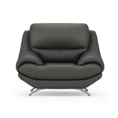 Buy Clarkson One Seater Slate Grey Leatherette Sofa at Durian