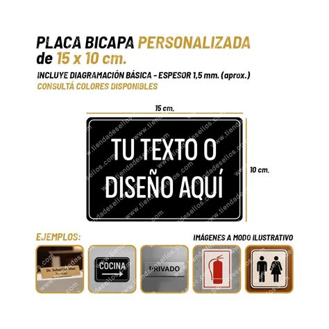 Carteles / Señalización Personalizados de 15 x 10 cm.