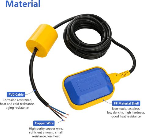 Baomain 10M Cable Float Switch Water Level Controller for India | Ubuy