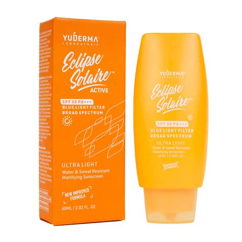 YUDERMA Eclipse Solaire Active Mattifying Sunscreen SPF 50 PA+++ | No ...