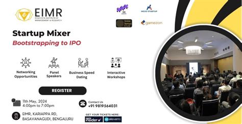 Startup Mixer - Bootstrapping to IPO , EIMR - An Entrepreneurship ...