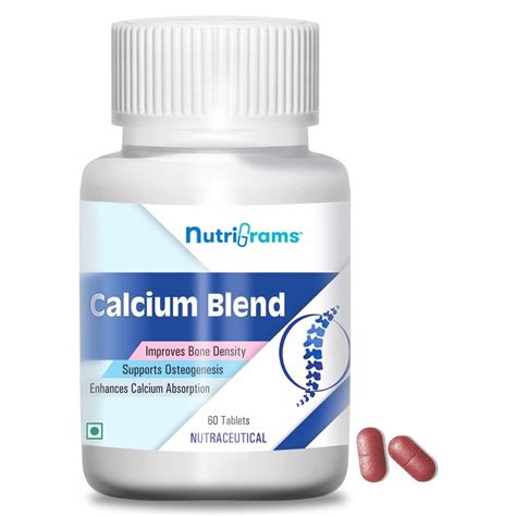 Buy grams Calcium Blend - Calcium, Magnesium, Zinc, Ashwagandha ...