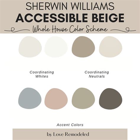 Beige Color Combinations Accessible Beige Sherwin Williams Paint