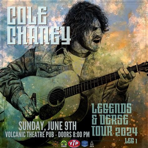 Cole Chaney w/Eli Howard Tickets at Volcanic Theater Pub in Bend by ...