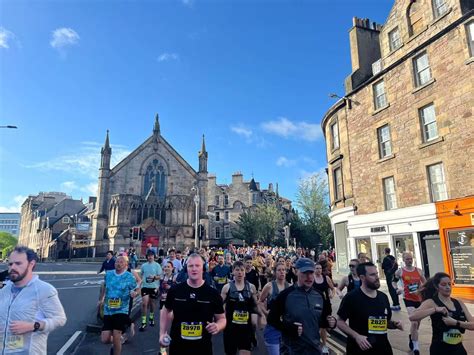 Edinburgh Half Marathon underway in windy conditions as city centre ...