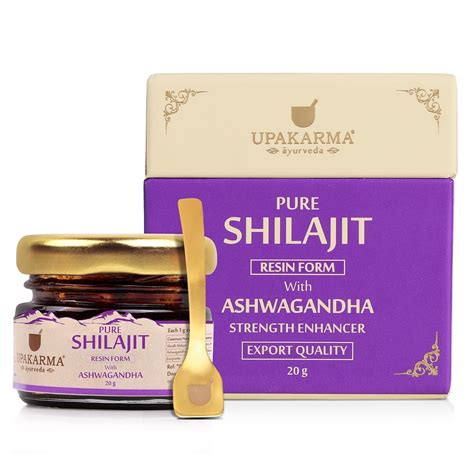 UPAKARMA Pure Shilajit Resin with Ashwagandha 20g | Boost Strength ...