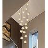 Buy L157in Modern Chandelier for High Ceiling Living Room Crystal ...