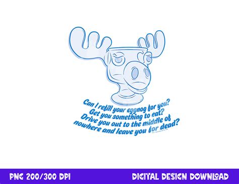 Christmas Vacation Moose Mug Refill png, sublimation | Inspire Uplift