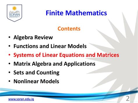 PPT - Finite Mathematics PowerPoint Presentation, free download - ID ...